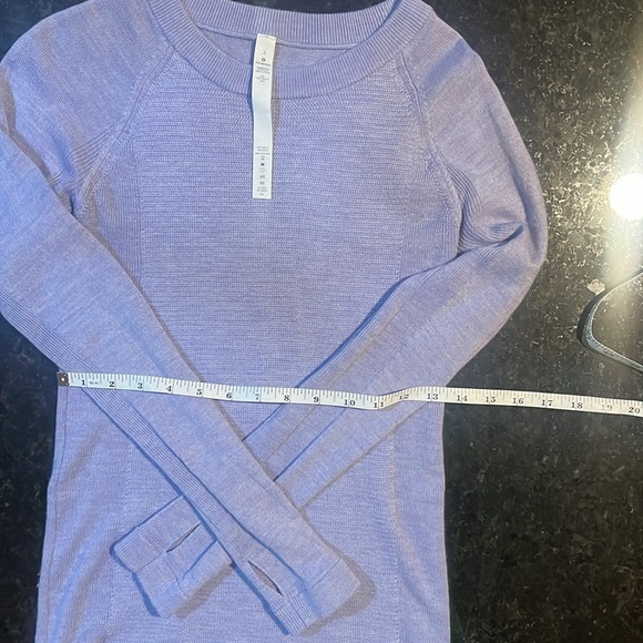 Lululemom lilac sweater size 2. - Picture 2 of 6